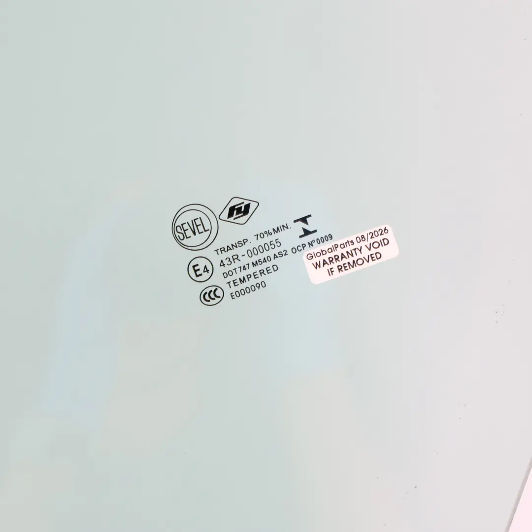 Door Window Glass Glazing Front Left N/S Side AS2 to Fiat Ducato with Part number 0000046864295 Fiat Ducato Door Window Glass Glazing Front Left N/S Side AS2 - SKU 0000046864295 - Part number 0000046864295