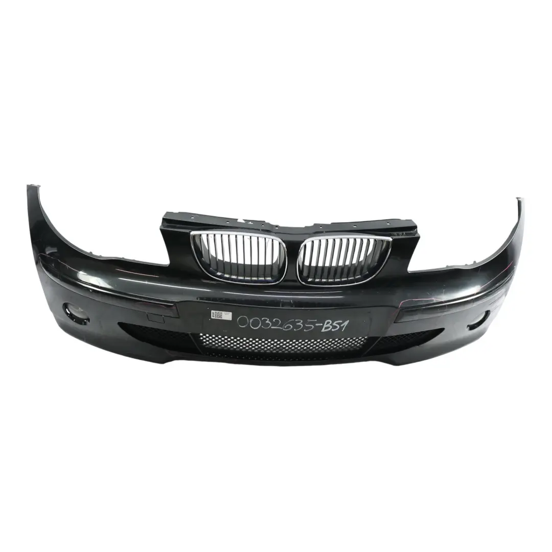Complete Front Bumper Trim Panel Black Sapphire Metallic - 475 to BMW E87 with Part number 0032635 BMW E87 Complete Front Bumper Trim Panel Black Sapphire Metallic - 475 - SKU 0032635-BS1 - Part number 0032635