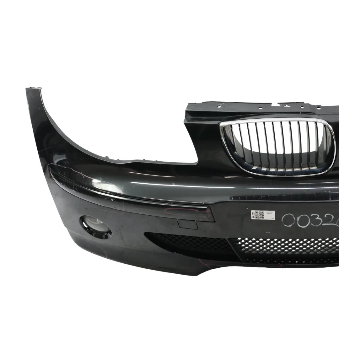 BMW E87 Complete Front Bumper Trim Panel Black Sapphire Metallic - 475 - SKU 0032635-BS1 - Part number 0032635