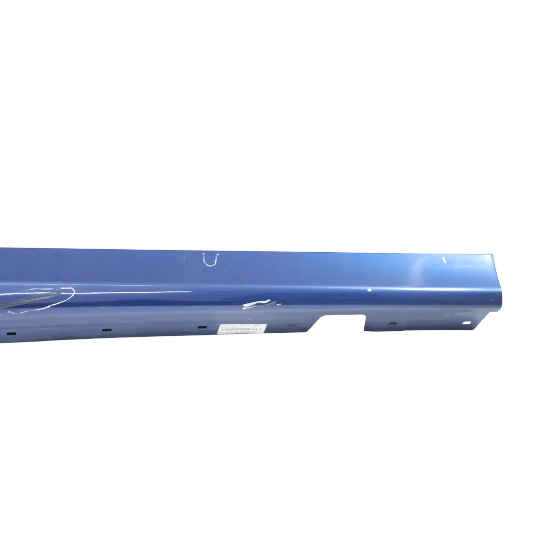 BMW E90 E91 Sill Strip Side Skirt Right O/S Montegoblau Blau Blue - A51 - SKU 0032950-MTB1 - Part number 51770032950