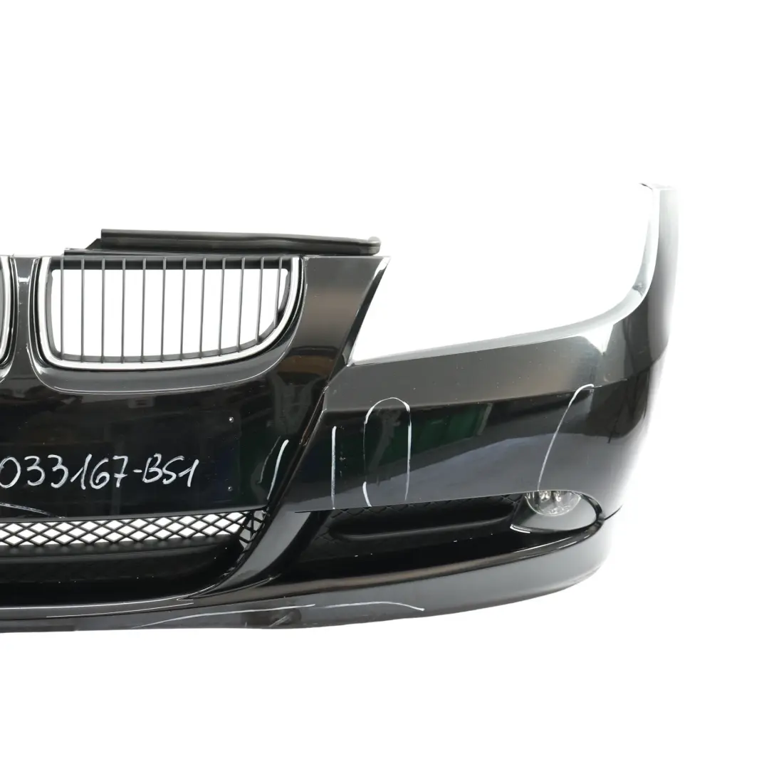  £*BMW 3 Series E90 E91 Complete Front Bumper Trim Panel Black Sapphire - 475 - SKU 0033167-BS1 - Part number 0033167
