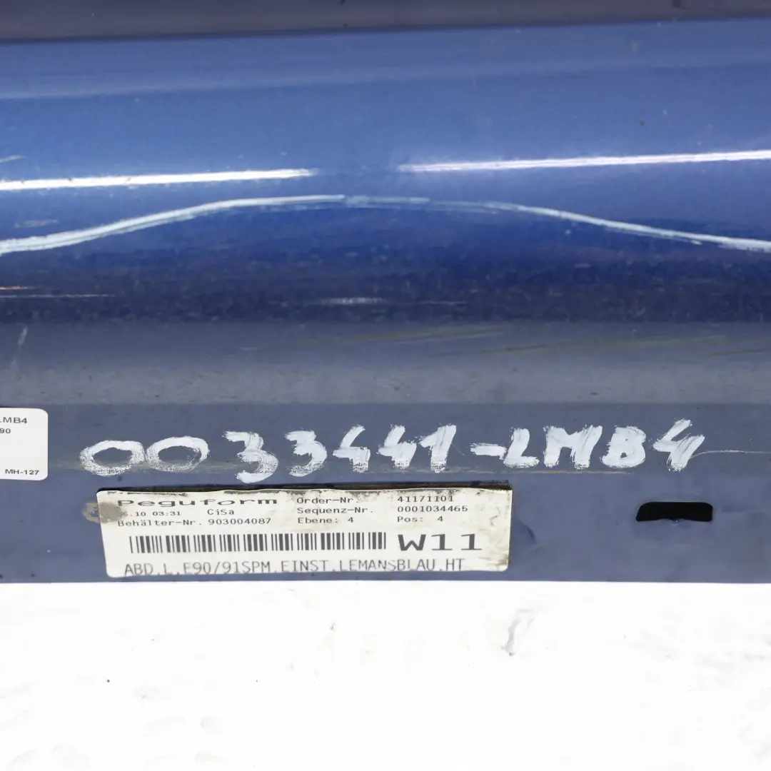 BMW E90 Listwa Próg Lewy M-Pakiet Le Mans Blau 381 - SKU 0033441-LMB4 - Numer Części 0033441