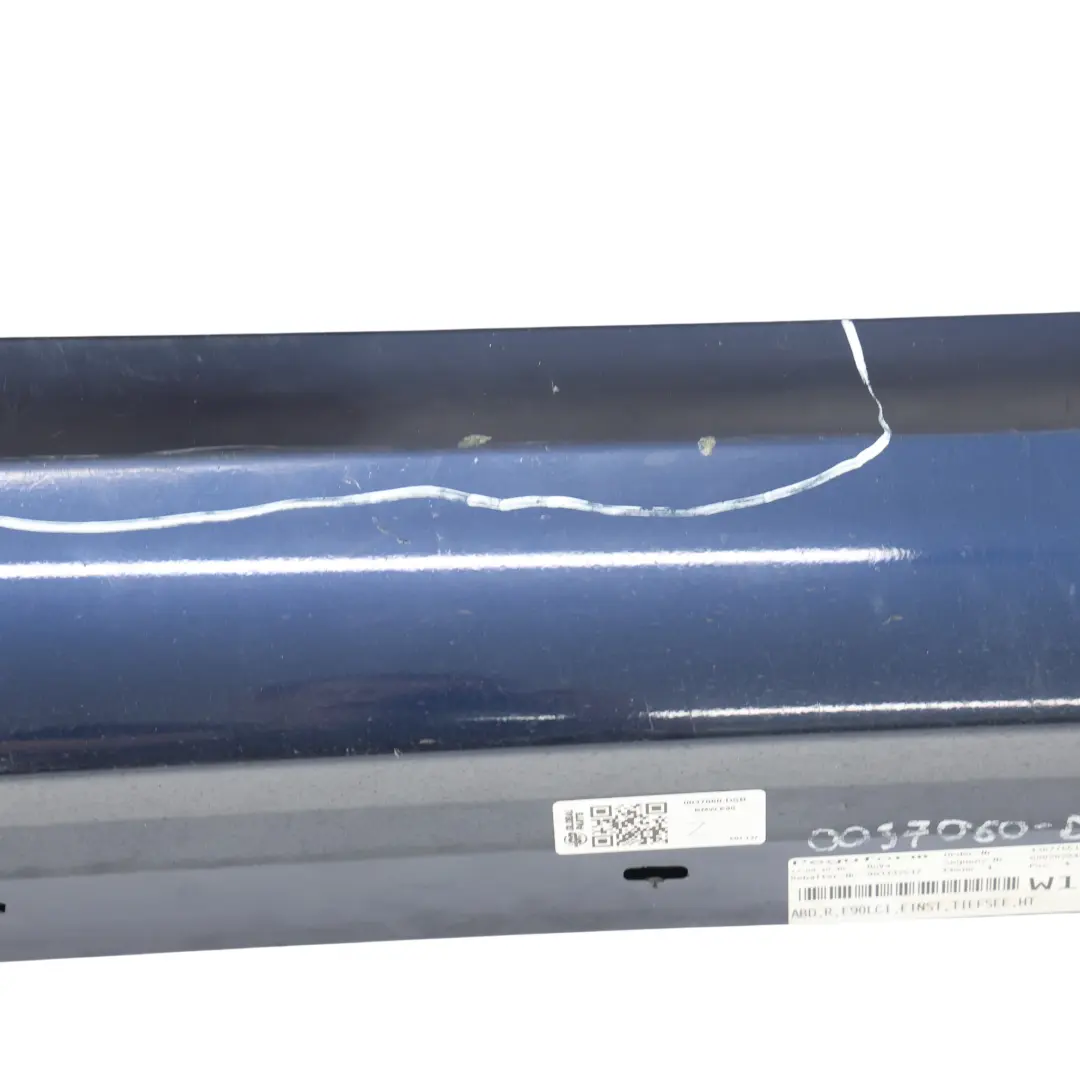 Side Skirt BMW E90 E91 LCI Sill Strip Right O/S Tiefseeblau Deep Sea Blue - A76 to with Part number 0037060 Side Skirt BMW E90 E91 LCI Sill Strip Right O/S Tiefseeblau Deep Sea Blue - A76 - SKU 0037060-DSB - Part number 0037060