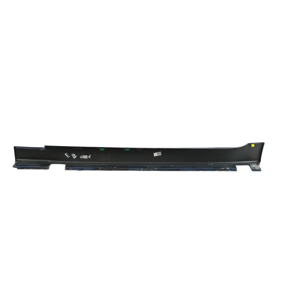 BMW E60 E61 Door Sill Side Cover Skirt Right O/S Mysticblau Blue - A07 - SKU 0150278-MYS - Part number 150278