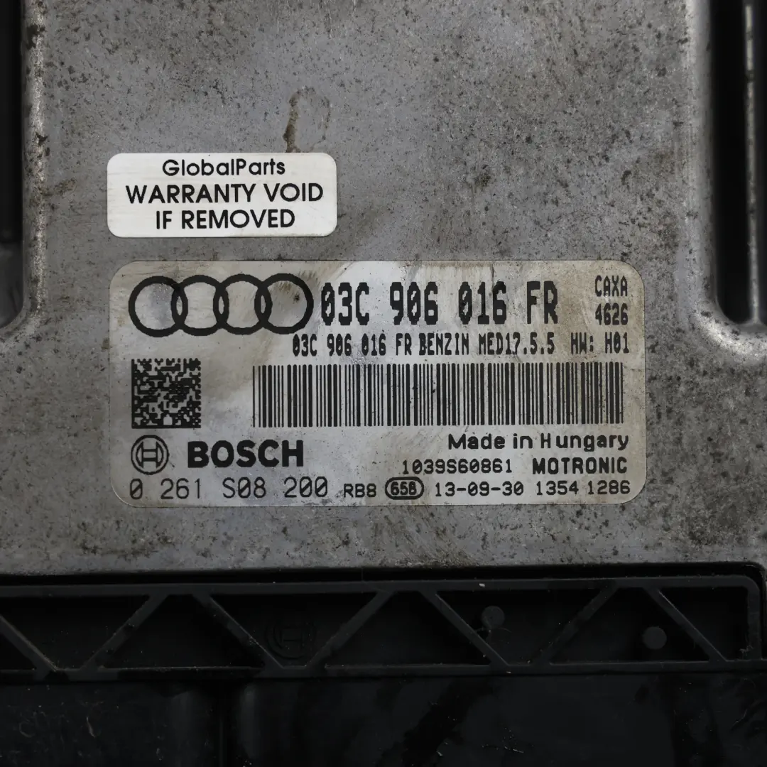 Audi A1 8X 1.4 TFSI CAXA 122HP Sterownik Silnika Zestaw - SKU 03C906016FR-2 - Numer Części 03C906016FR