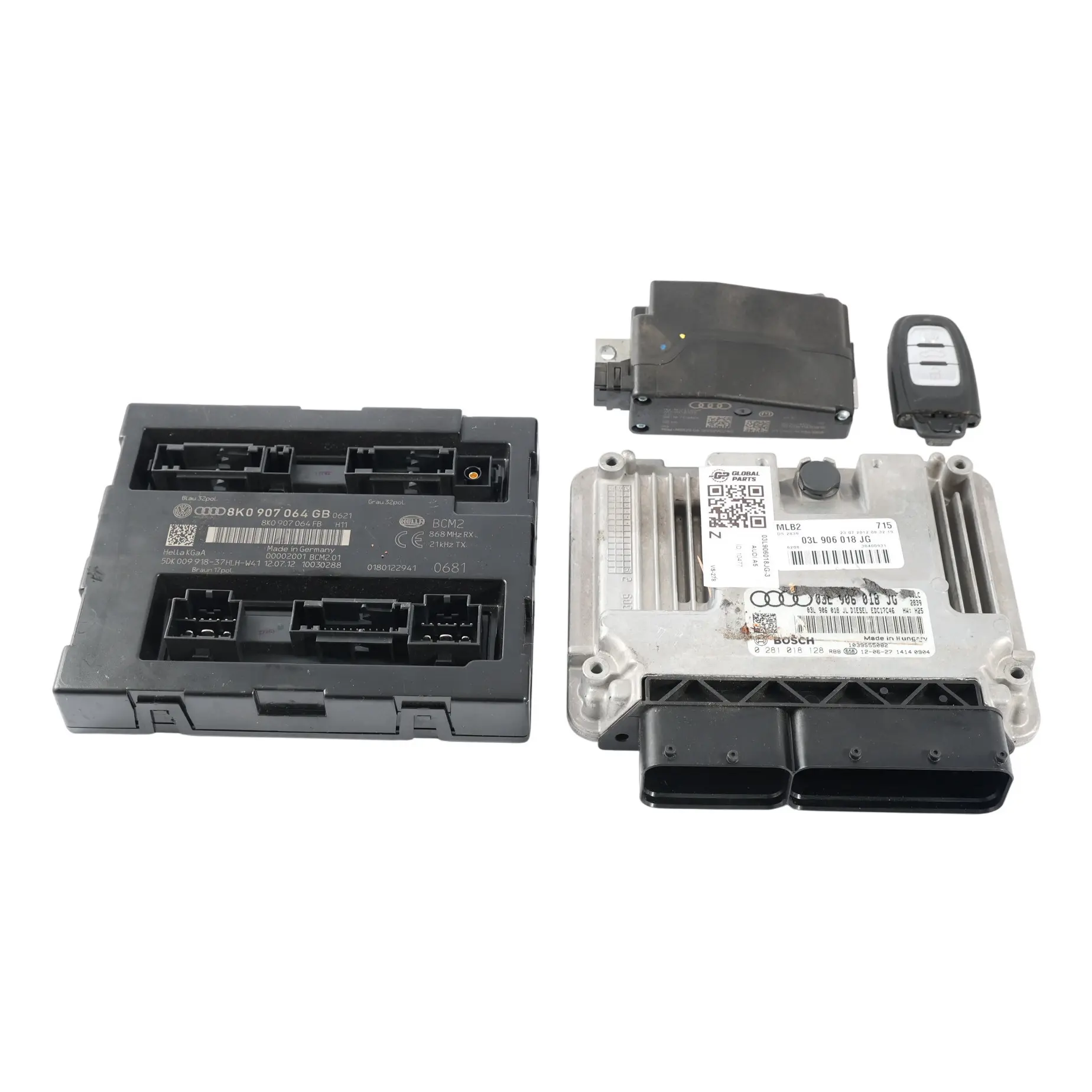 Audi A5 8T 2.0 TDI CGLC 177HP Diesel Calculateur Moteur Kit 03L906018JG Manuel