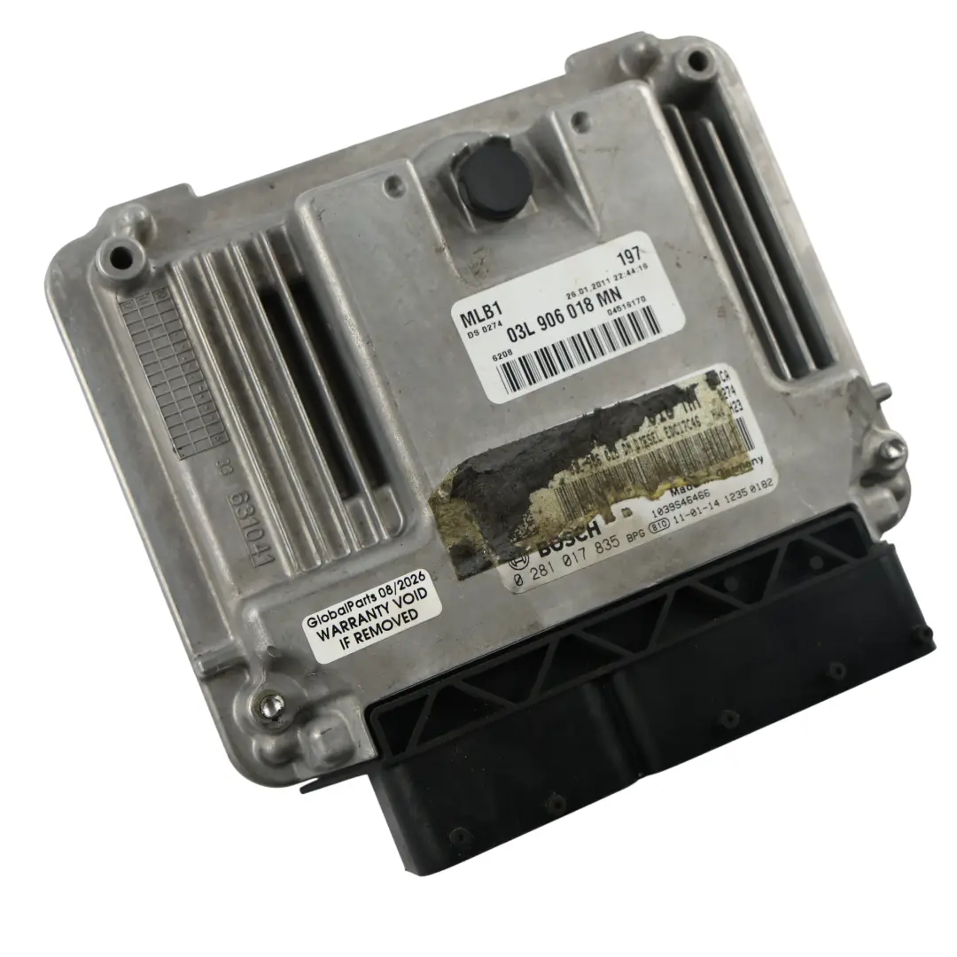 Audi Q5 8R 2.0 TDI 143HP Quattro Engine Control Module ECU Manual - SKU 03L906018MN - Part number 03L906018MN