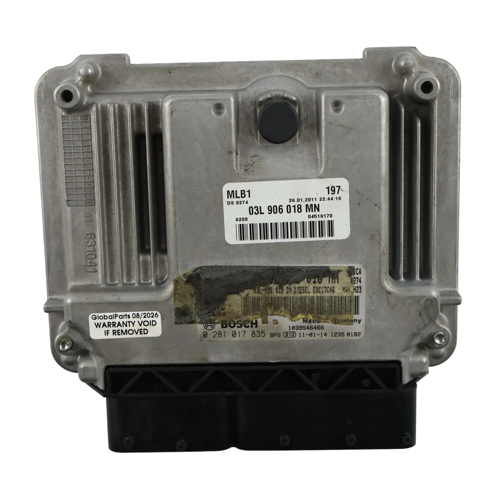 Audi Q5 8R 2.0 TDI 143HP Quattro Motor Steuergerät ECU 03L906018MN Manuell