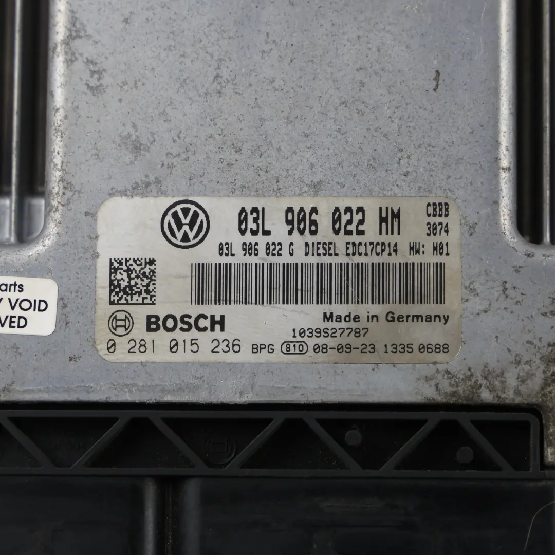 Volkswagen Tiguan 5N 4motion 2.0 TDI CBBB 170HP Engine Module ECU - SKU 03L906022HM - Part number 03L906022HM