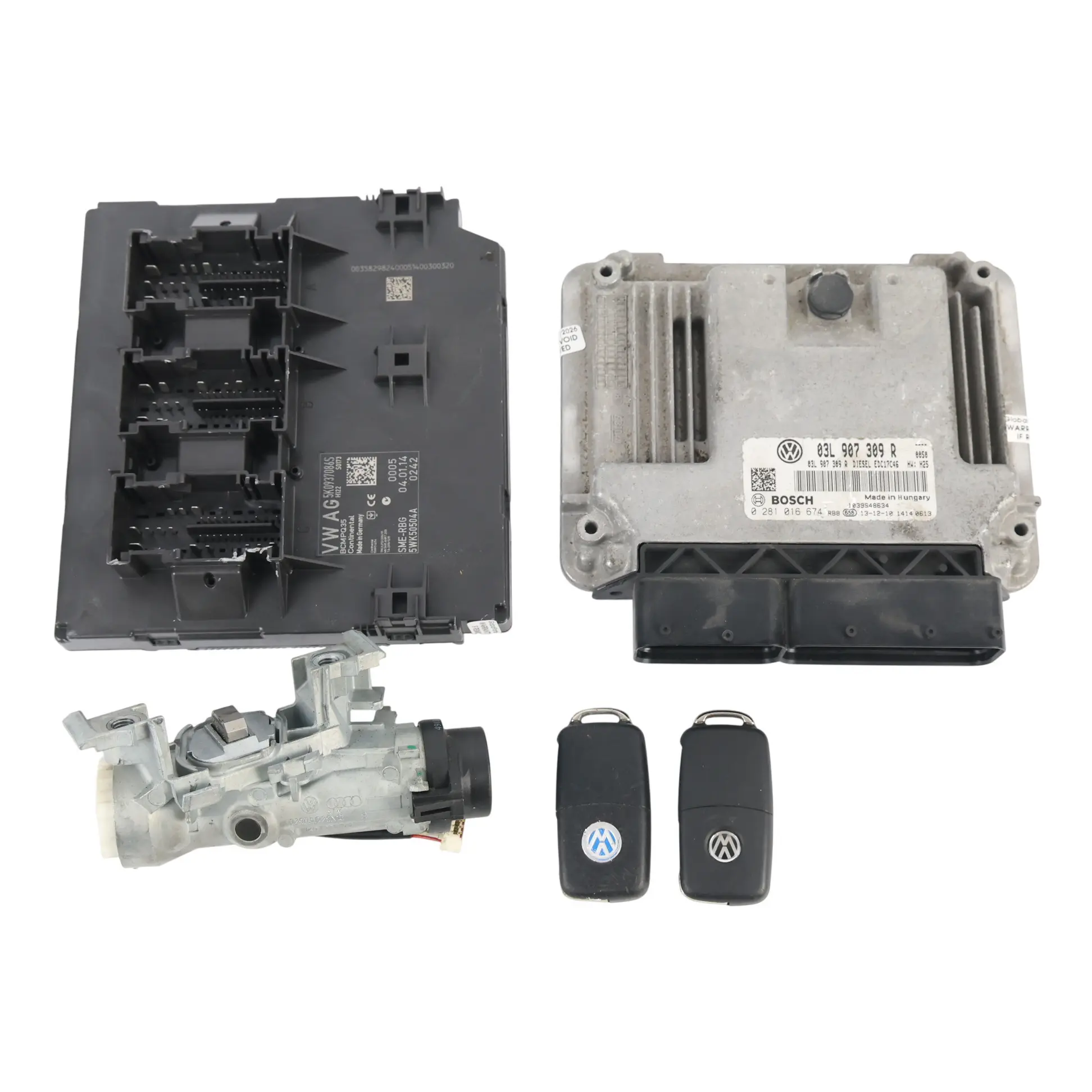 Volkswagen Caddy MK3 2.0 TDI CFHC 140HP Centralina Motore ECU 03L907309R Manuale