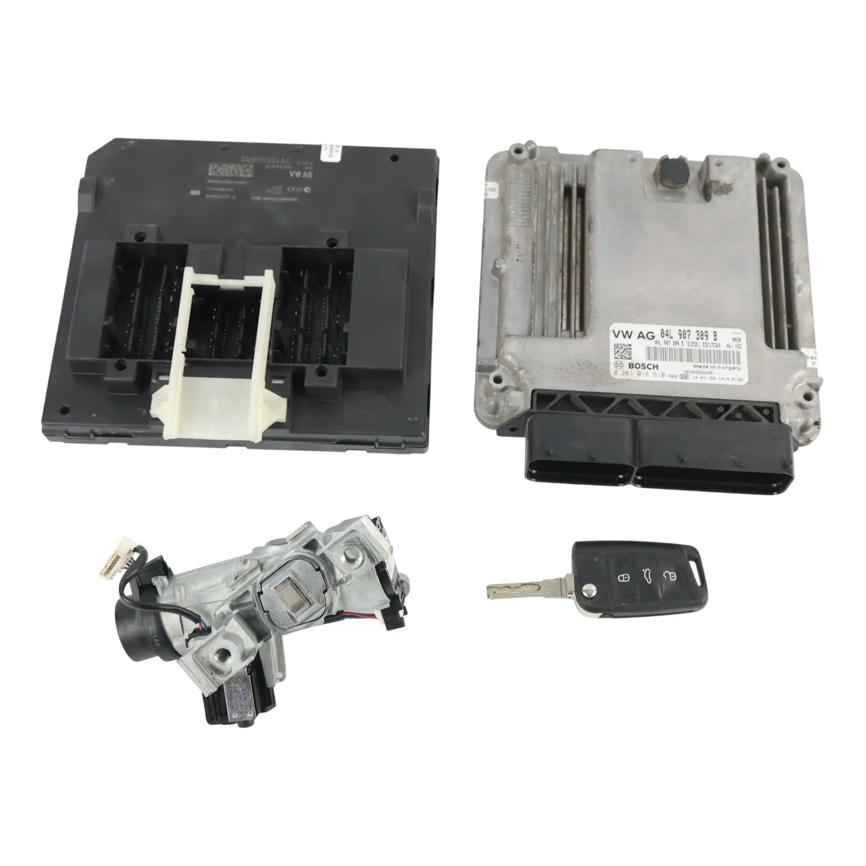 Skoda Octavia Mk3 5E 1.6 TDI CLHA 105HP Engine ECU Kit Ignition + Key 04L907309B