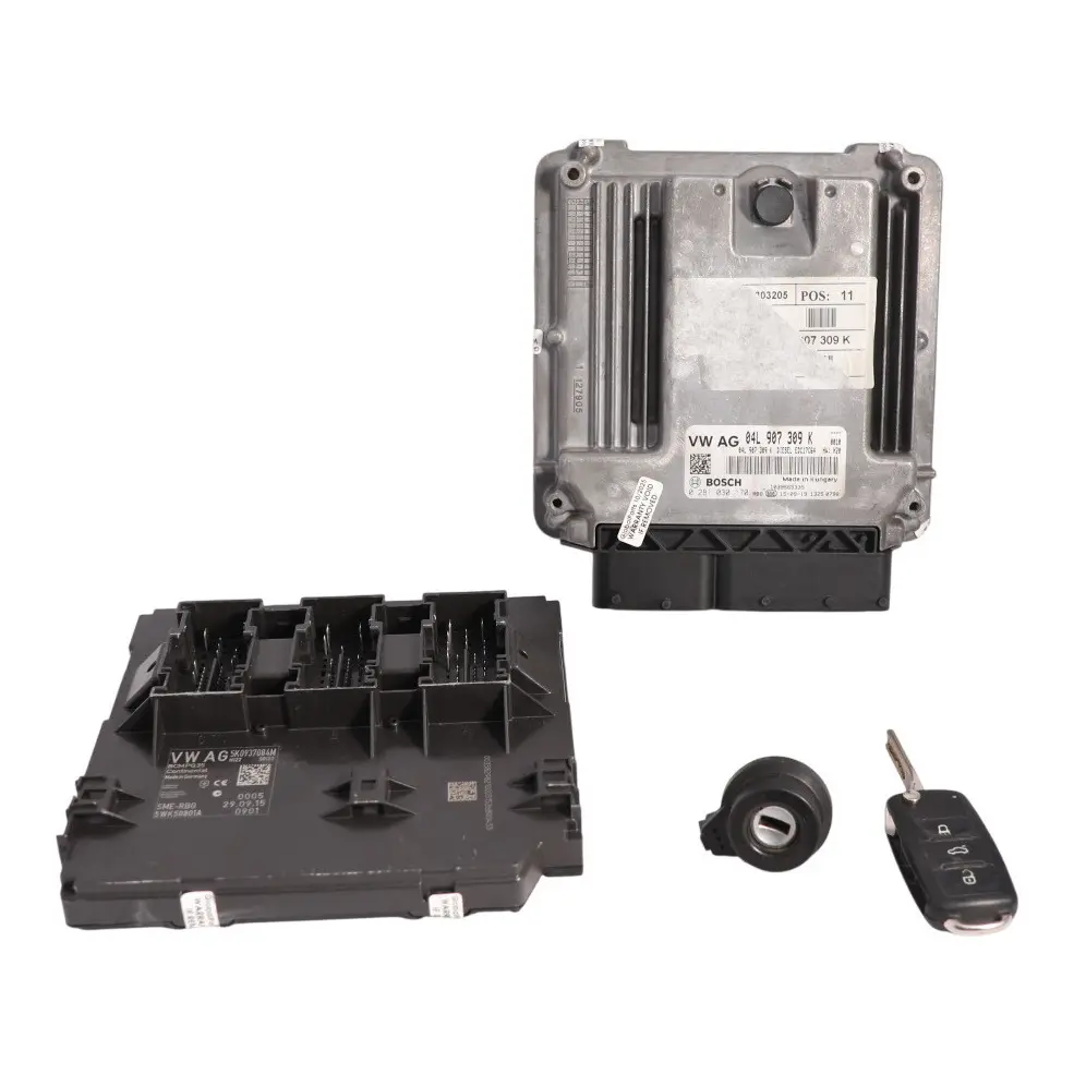 Volkswagen Sharan 5N 2.0 TDI CUVA Engine ECU Kit BCM Key 04L907309K Manual