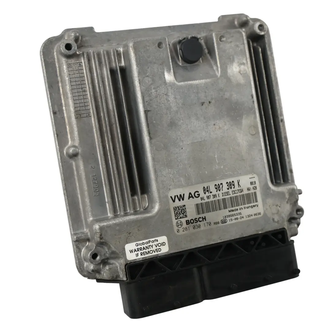 VW Tiguan 5N Audi Q3 8U 2.0 TDI CUVC 150HP Engine Control Unit ECU - SKU 04L907309K-5 - Part number 04L907309K
