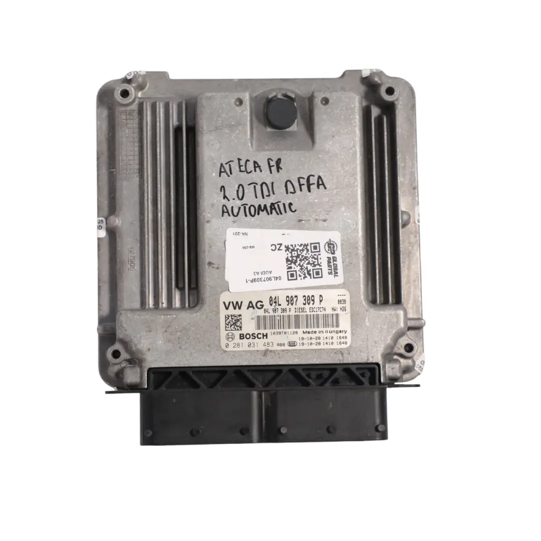 DFFA 150HP Engine ECU Kit BCM Key Automatic to Seat Ateca 2.0 TDI with Part number 04L907309P Seat Ateca 2.0 TDI DFFA 150HP Engine ECU Kit BCM Key Automatic - SKU 04L907309P-1 - Part number 04L907309P