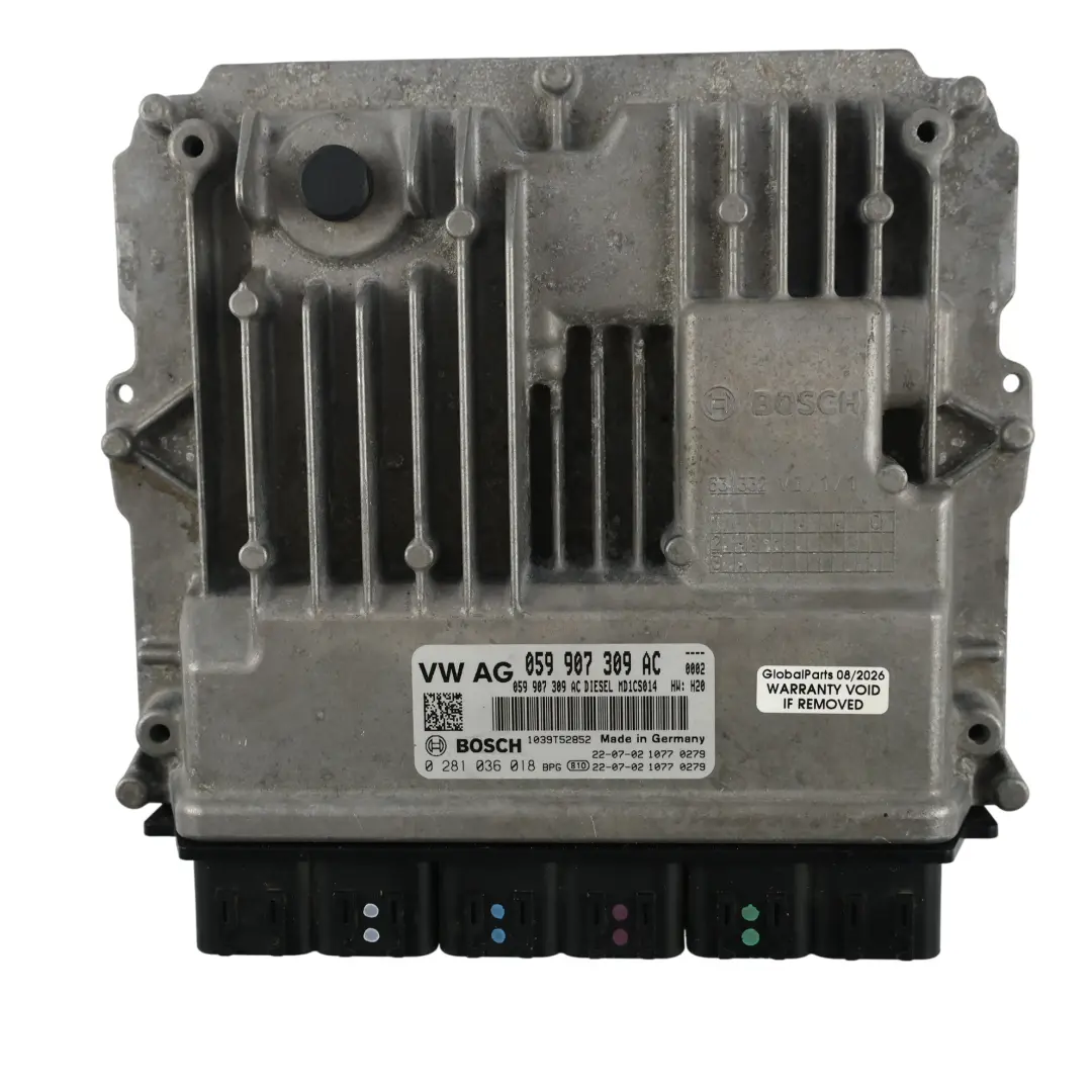 Audi S5 F5 3.0 TDI DMKC 341 HP Engine Control Module Unit AC Automatic - SKU 059907309-2 - Part number 059907309