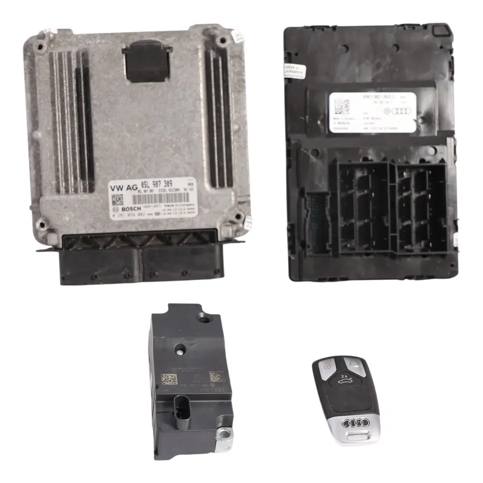 Audi A4 B9 2.0 TDI DEZE 163HP Engine ECU Kit Lock BCM Key 05L907309 Automatic