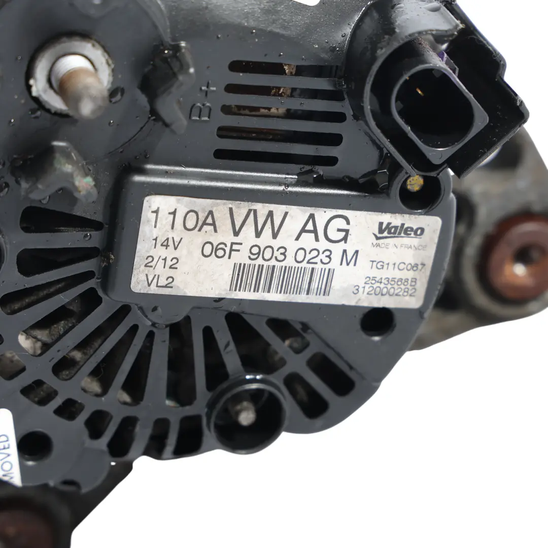 Alternador Generador 110A 14V 2.0 TDI para Volkswagen Transporter T5 T6 con número de pieza 06F903023M Volkswagen Transporter T5 T6 Alternador Generador 110A 14V 2.0 TDI - SKU 06F903023M - Número de pieza 06F903023M