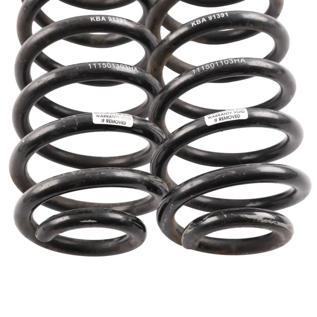 Audi A4 S4 B8 Rear Axle Coil Spring Left Right N/O/S SET KBA91391 - SKU 111501103HA - Part number 111501103HA