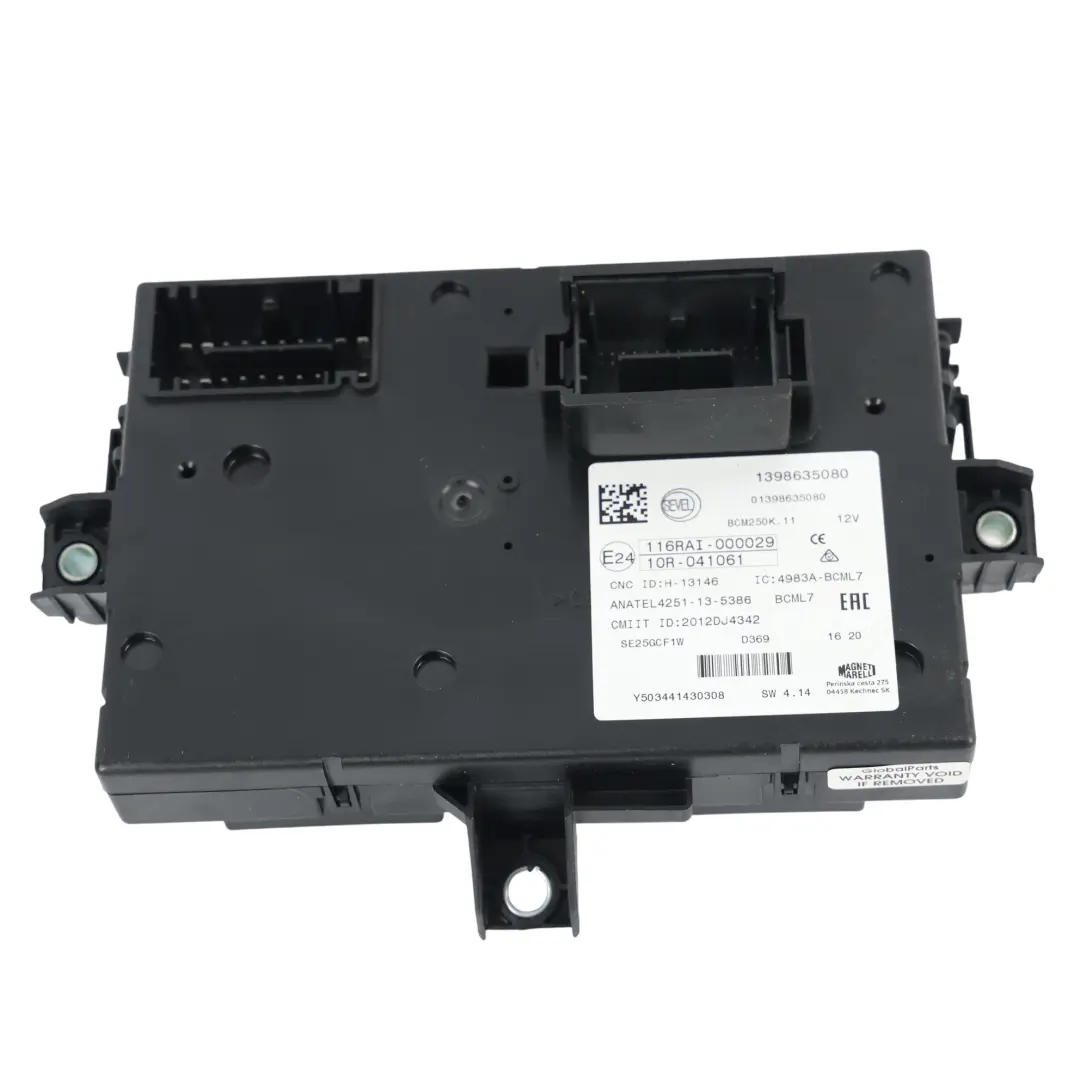 Citroën Boxer Relay Body Control Module BCM Fuse Box - SKU 1398635080 - Part number 1398635080