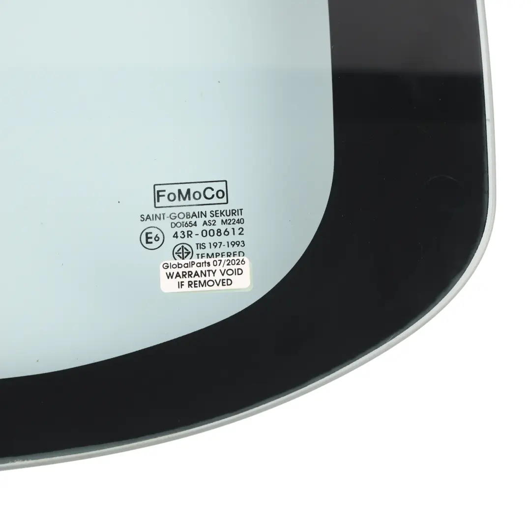 Mk4 Rear Door Hinged Window Glass Left N/S Green Tempered to Ford Ranger with Part number 1453477 Ford Ranger Mk4 Rear Door Hinged Window Glass Left N/S Green Tempered - SKU 1453477 - Part number 1453477