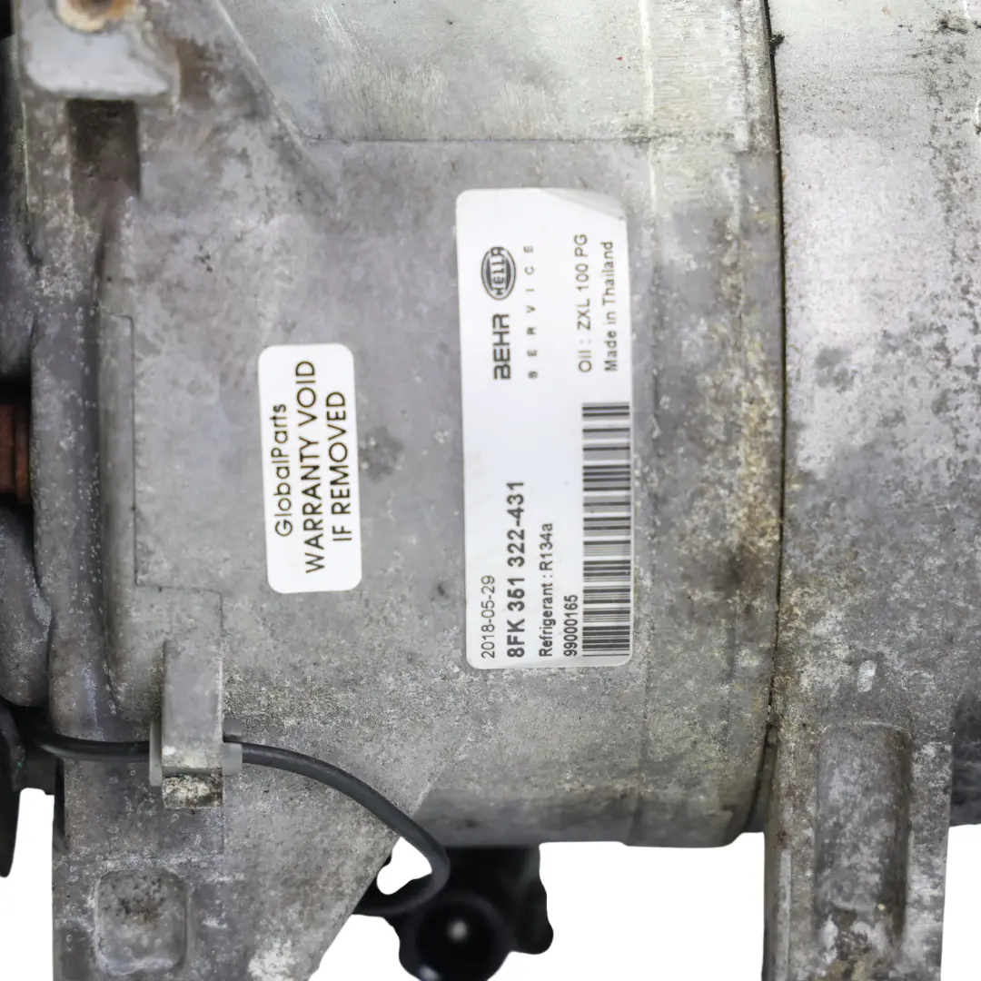 Mk2 Air Con A/C Compressor Pump 2.5 Duratec HYDA 8FK351322431 to Ford Focus ST with Part number 1673990 Ford Focus ST Mk2 Air Con A/C Compressor Pump 2.5 Duratec HYDA 8FK351322431 - SKU 1673990 - Part number 1673990
