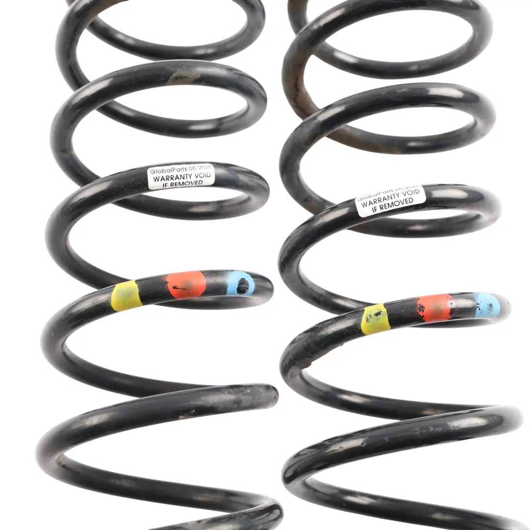 Mk3 Rear Coil Spring Left Right N/O/S Yellow Red Blue SET to Ford Focus with Part number 1741766 Ford Focus Mk3 Rear Coil Spring Left Right N/O/S Yellow Red Blue SET - SKU 1741766 - Part number 1741766
