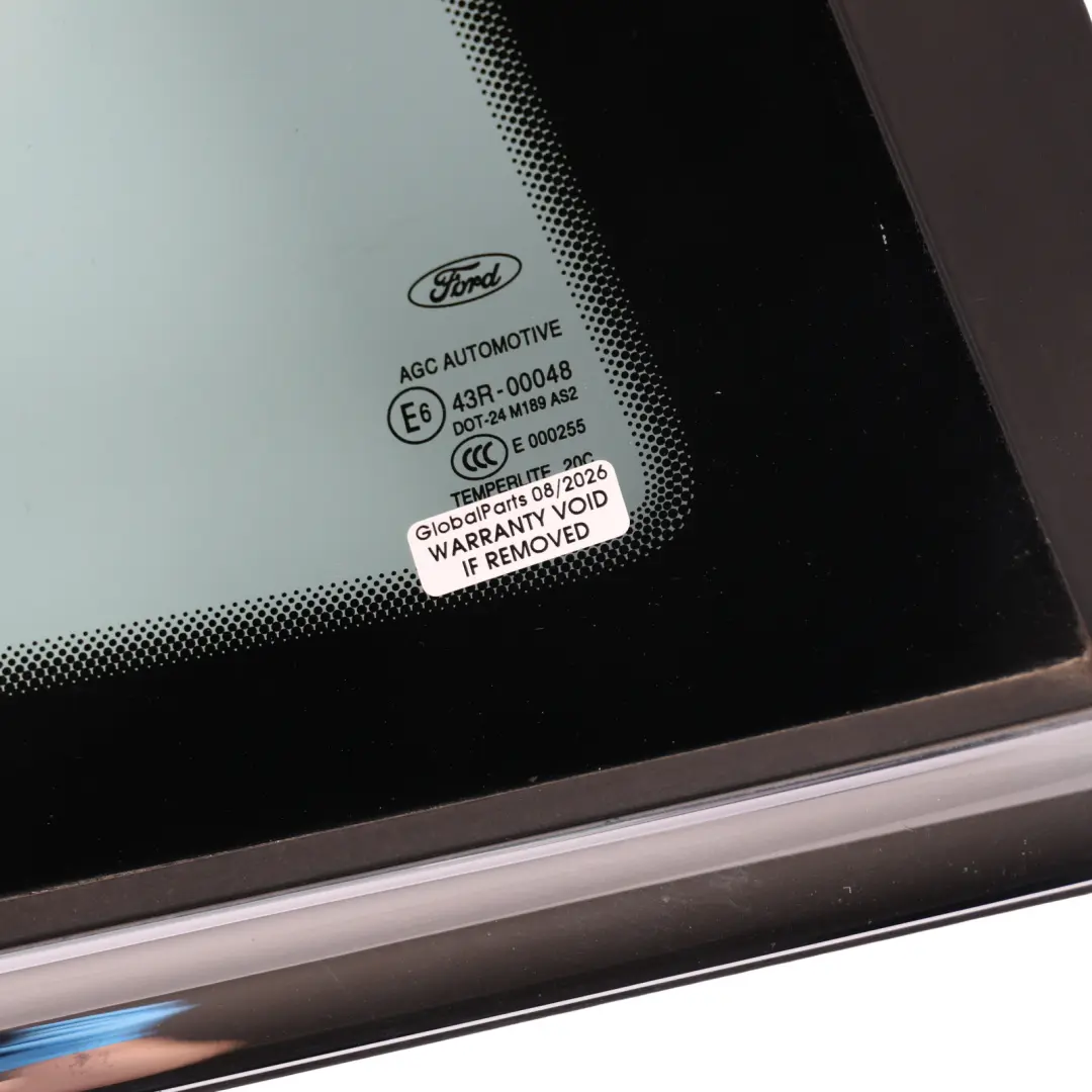 Quarter Window Glass Glazing Right O/S AS2 C1BB-B29750-CA to Ford Fiesta Mk7 Rear with Part number 1791519 Ford Fiesta Mk7 Rear Quarter Window Glass Glazing Right O/S AS2 C1BB-B29750-CA - SKU 1791519 - Part number 1791519