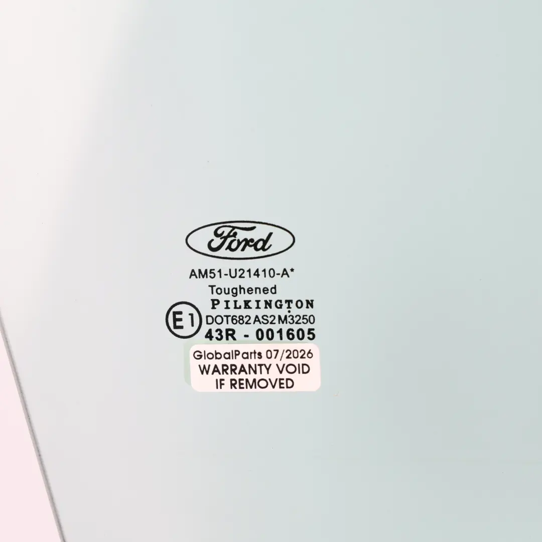 Ford C-Max Mk2 Front Door Window Glass Glazing AS2 Right O/S - SKU 1808143 - Part number 1808143