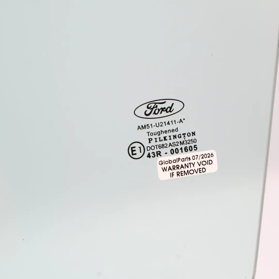Ford C-Max Mk2 Front Right O/S Side Window Glass AS2 Green AM51U21411A - SKU 1808145 - Part number 1808145