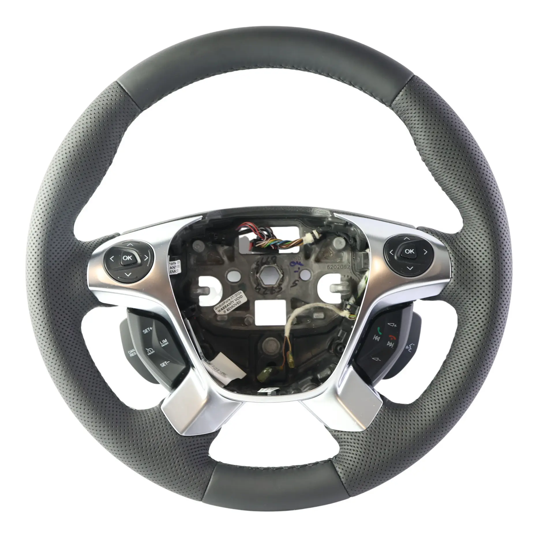 Ford Transit Mk8 NEW Black Leather Steering Wheel Multifunction BK213600CD35B8