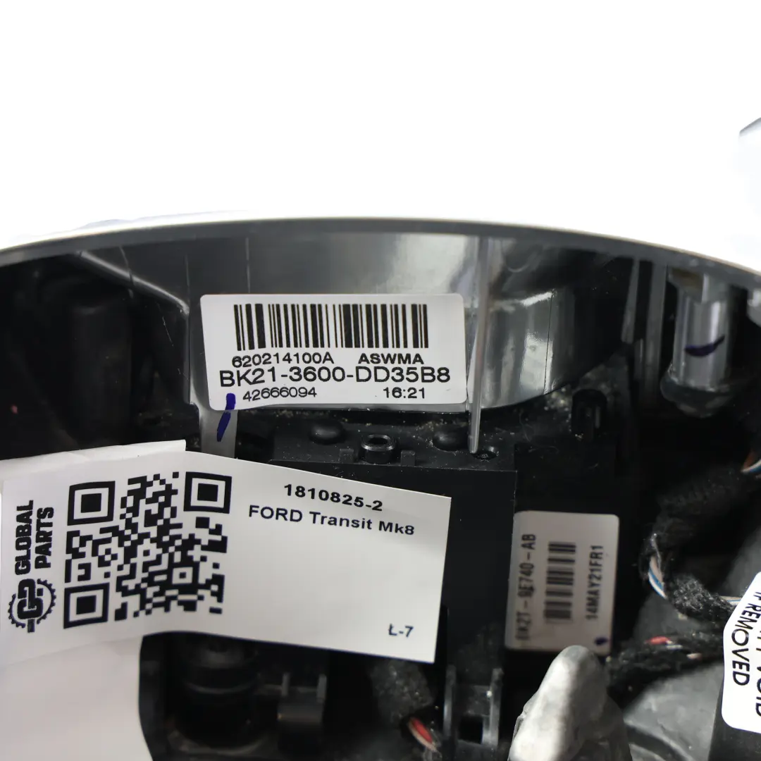 Ford Transit Mk8 NOUVEAU Volant en cuir noir multifonction BK213600CD35B8 - SKU 1810825-2 - Numéro de pièce 1810825