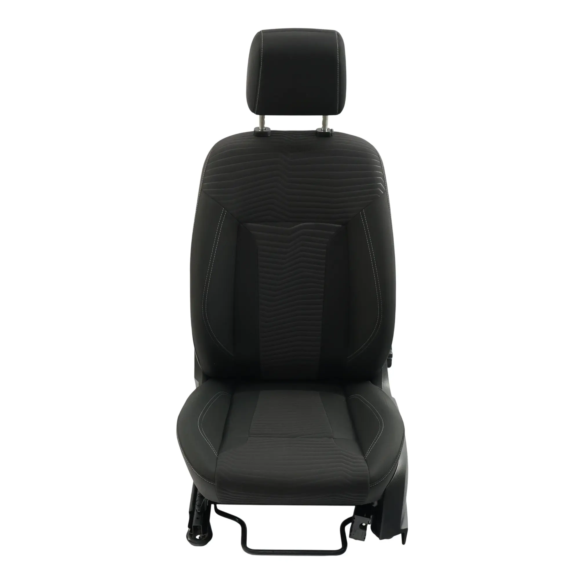 Ford Fiesta Mk7 Front Seat Left N/S Fabric Cloth Lithos/Domo Charcoal Black