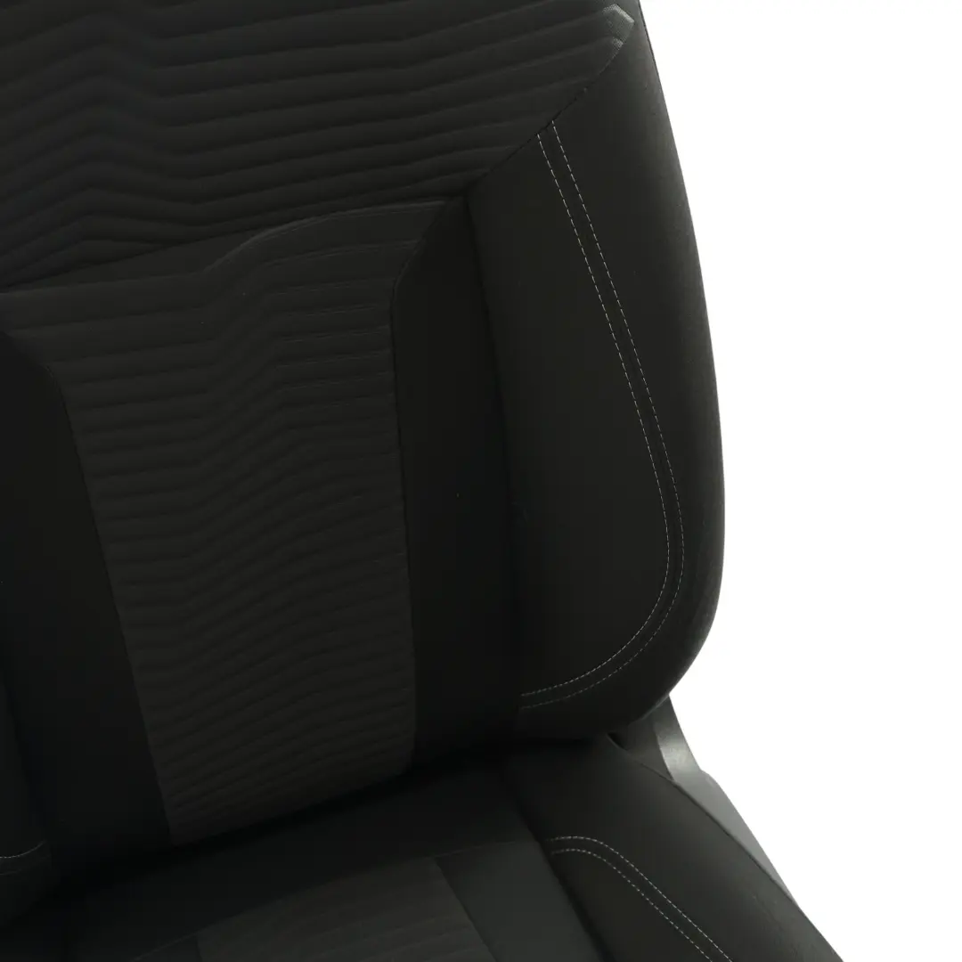 Ford Fiesta Mk7 Front Seat Left N/S Fabric Cloth Lithos/Domo Charcoal Black - SKU 1855648-1 - Part number 1855648