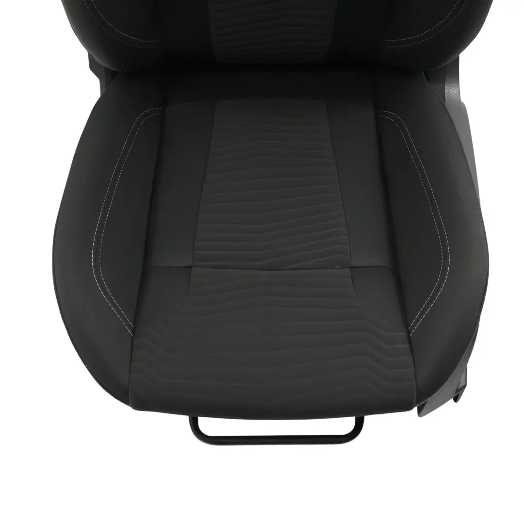 Ford Fiesta Mk7 Front Seat Left N/S Fabric Cloth Lithos/Domo Charcoal Black - SKU 1855648-1 - Part number 1855648