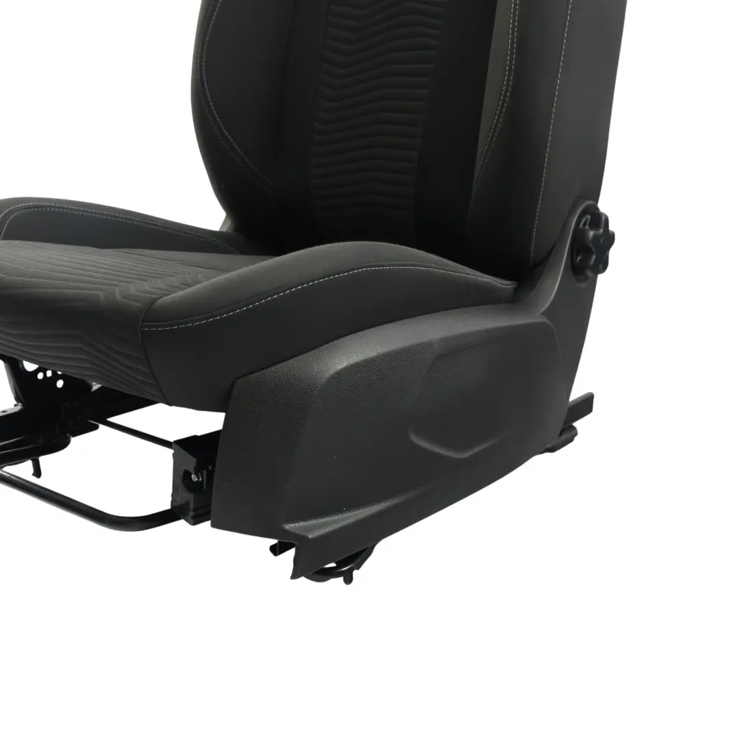 Front Seat Left N/S Fabric Cloth Lithos/Domo Charcoal Black to Ford Fiesta Mk7 with Part number 1855648 Ford Fiesta Mk7 Front Seat Left N/S Fabric Cloth Lithos/Domo Charcoal Black - SKU 1855648-1 - Part number 1855648