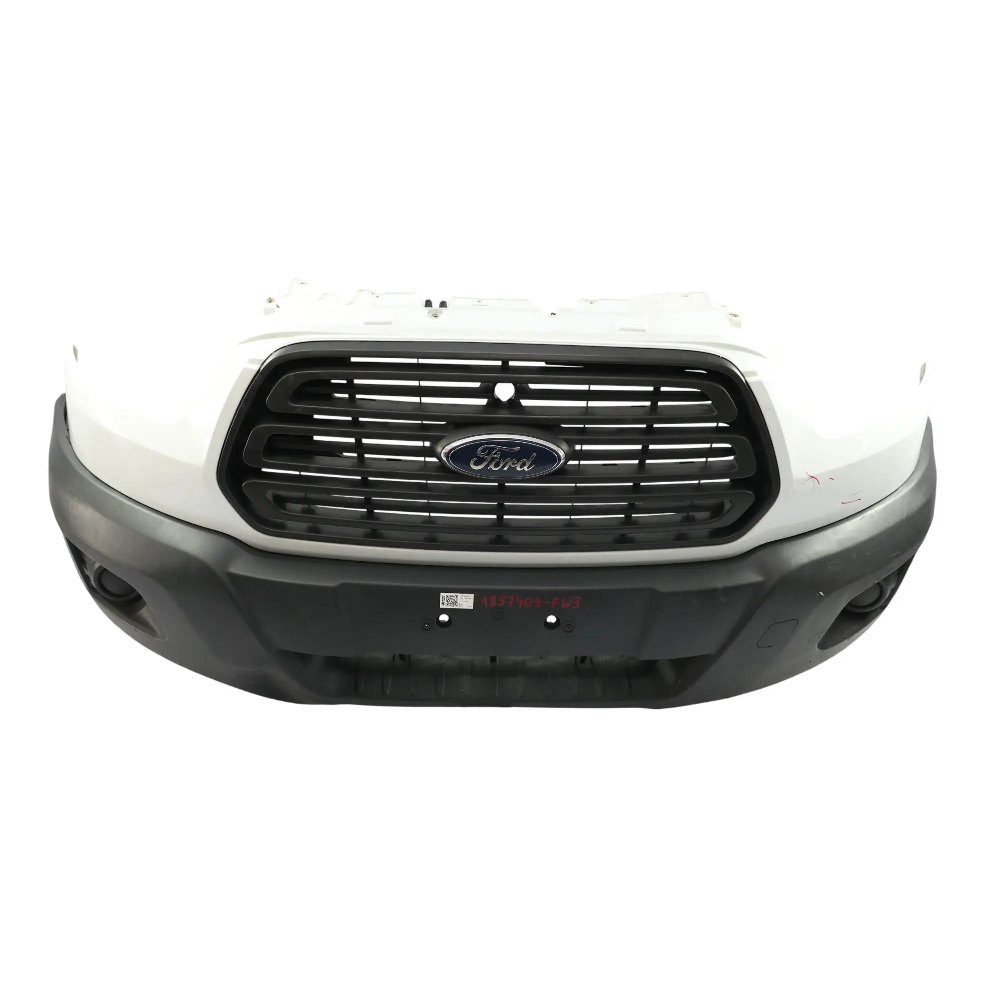 Ford Transit Mk8 Front Bumper Grille Upper Air Cover Trim Panel Frozen White Z2