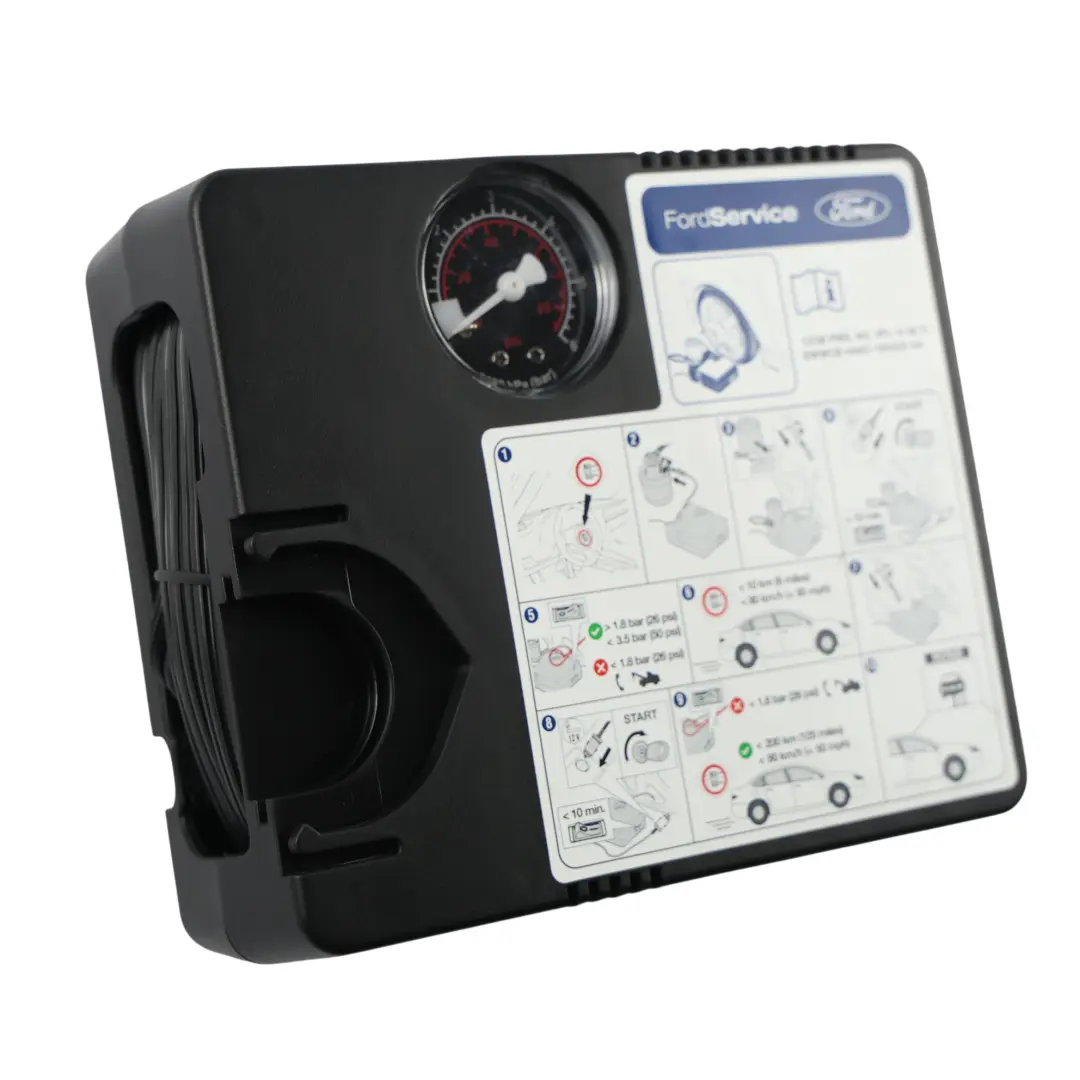 Mk8 System Tyre Compressor Air Pump Inflator Service Tool to Ford Fiesta St with Part number 2593464 Ford Fiesta St Mk8 System Tyre Compressor Air Pump Inflator Service Tool - SKU 2593464 - Part number 2593464