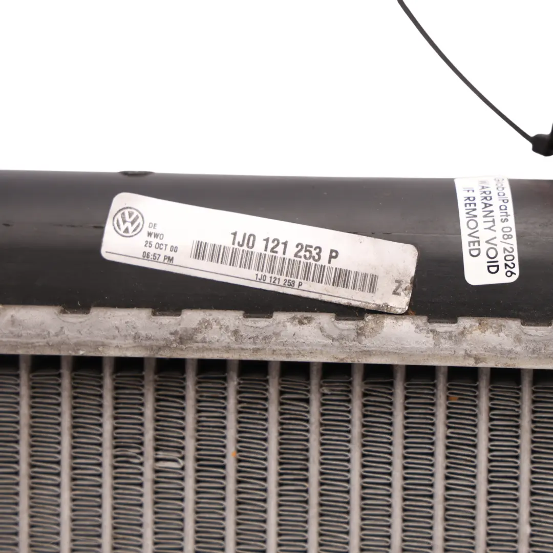 VW Volkswagen Golf Gti 1J Water Coolant Radiator 1.8T Petrol AUM - SKU 1J0121253P - Part number 1J0121253P
