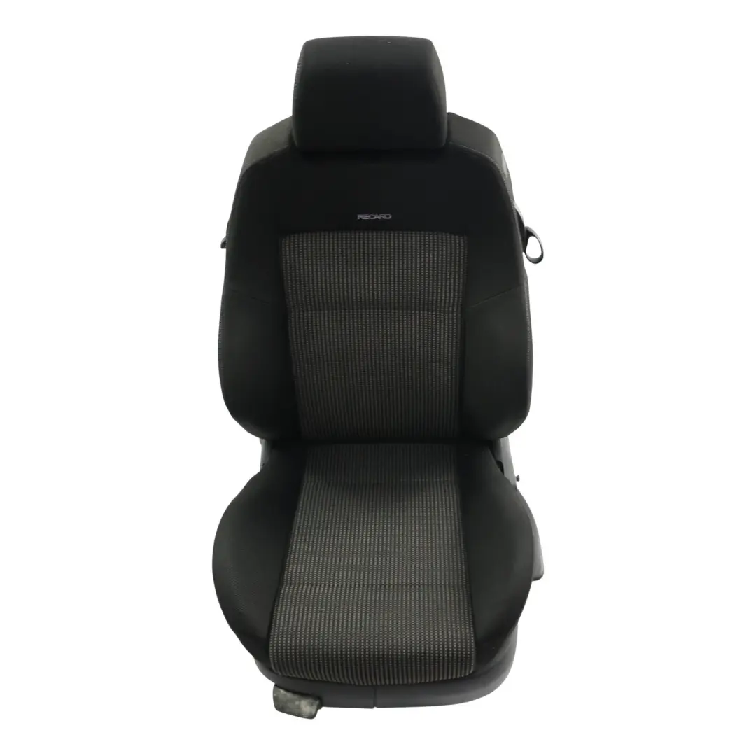 Mk4 3Dr Sport Seat Front Left N/S Recaro Fabric Grey Black to Volkswagen Golf GTI with Part number 1J0881805EQ Volkswagen Golf GTI Mk4 3Dr Sport Seat Front Left N/S Recaro Fabric Grey Black - SKU 1J0881805EQ-2 - Part number 1J0881805EQ
