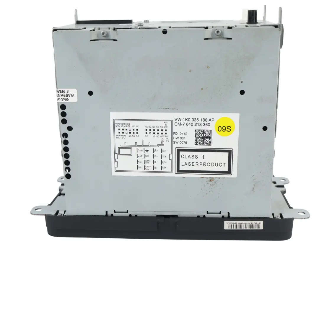 Volkswagen Golf Mk6 Passat B7 Radioodtwarzacz CD Radio - SKU 1K0035186AP - Numer Części 1K0035186AP