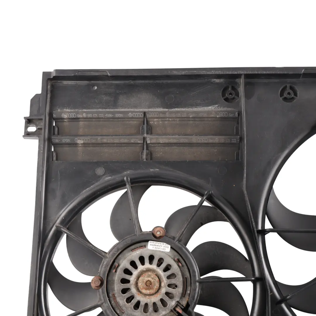 Coolant Radiator Shroud Fans to Audi A3 8P TT 8J Engine with Part number 1K0121207AD Audi A3 8P TT 8J Engine Coolant Radiator Shroud Fans - SKU 1K0121207AD - Part number 1K0121207AD
