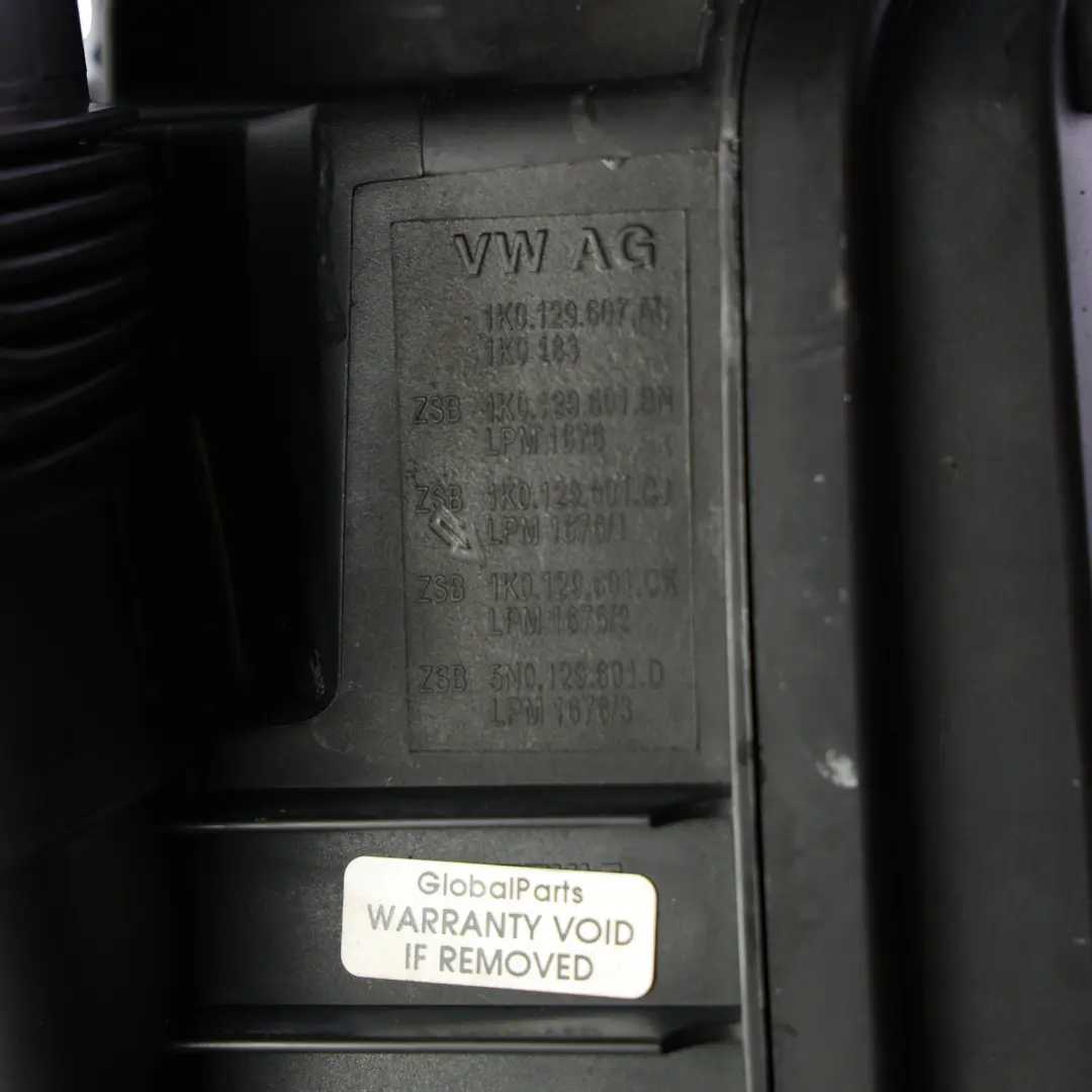 VW Touran 1T 1.2 TSI CBZB Caja Carcasa Filtro Aire - SKU 1K0129607AL - Número de pieza 1K0129607AL