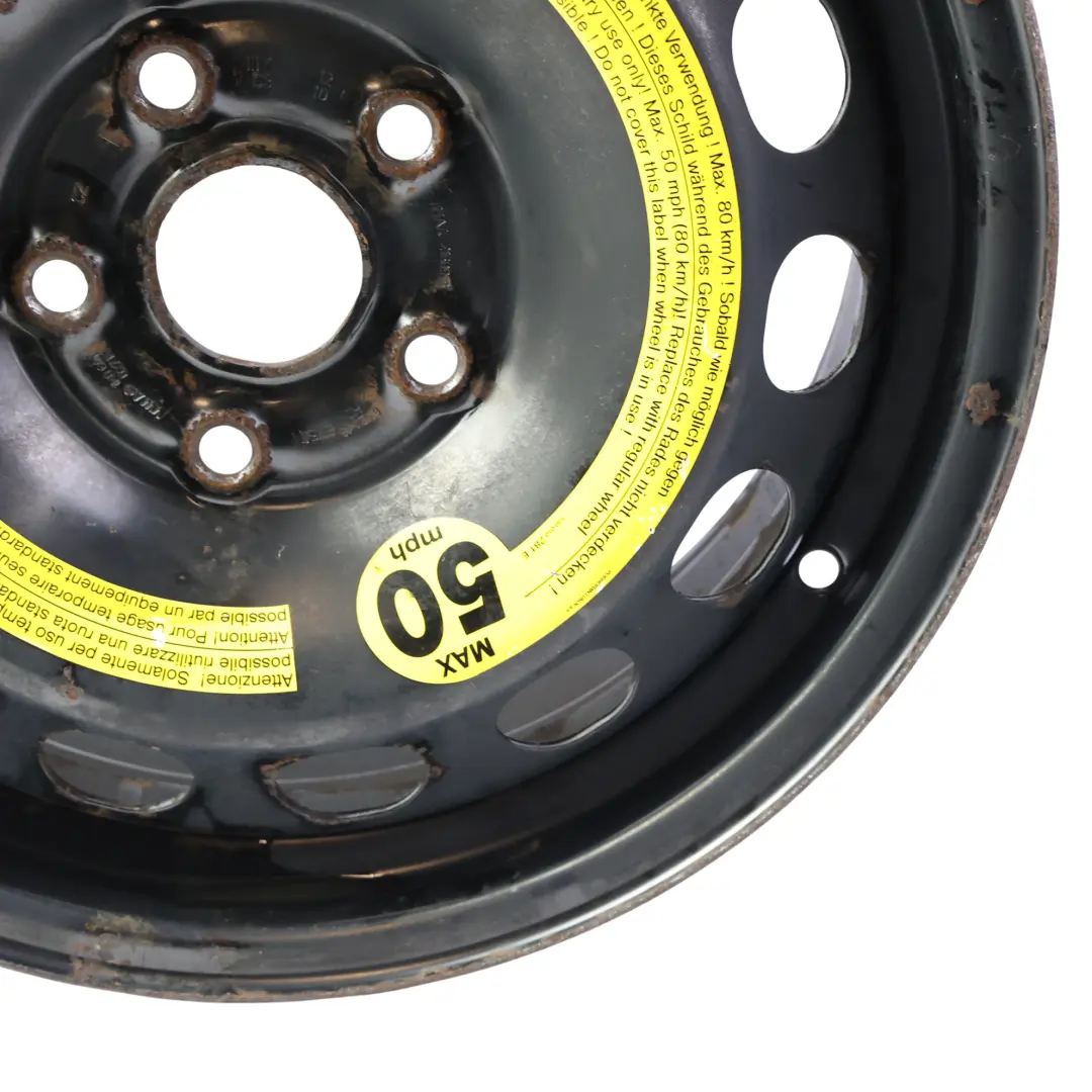Skoda Octavia II Spare Wheel Steel Rim R16 6.5J ET50 - SKU 1K0601027K-2 - Part number 1K0601027K