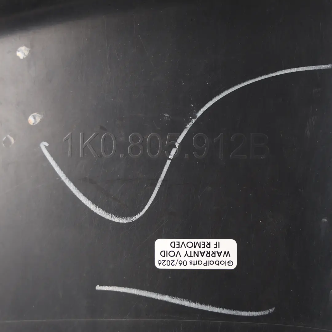 Mk5 Wheel Arch Liner Splash Guard Front Right O/S to Volkswagen Golf with Part number 1K0805912B Volkswagen Golf Mk5 Wheel Arch Liner Splash Guard Front Right O/S - SKU 1K0805912B - Part number 1K0805912B