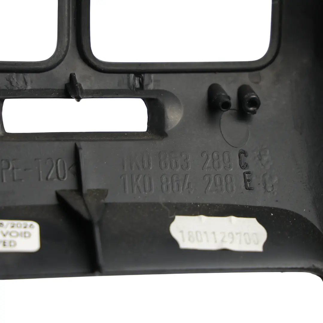 Mk6 Rear Centre Console Trim Panel Air Vent Surround to Volkswagen Golf with Part number 1K0863289C Volkswagen Golf Mk6 Rear Centre Console Trim Panel Air Vent Surround - SKU 1K0863289C-1 - Part number 1K0863289C