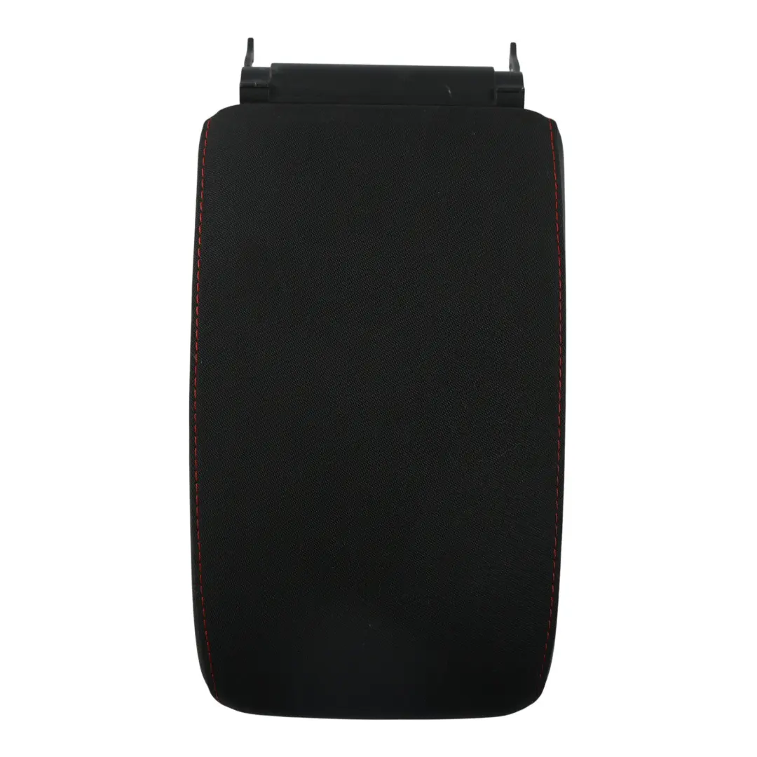 Volkswagen Golf MK6 Mittelkonsole Armlehne Stoff Schwarz Rote Nähte - SKU 1K0864207E-2 - Teilenummer 1K0864207E