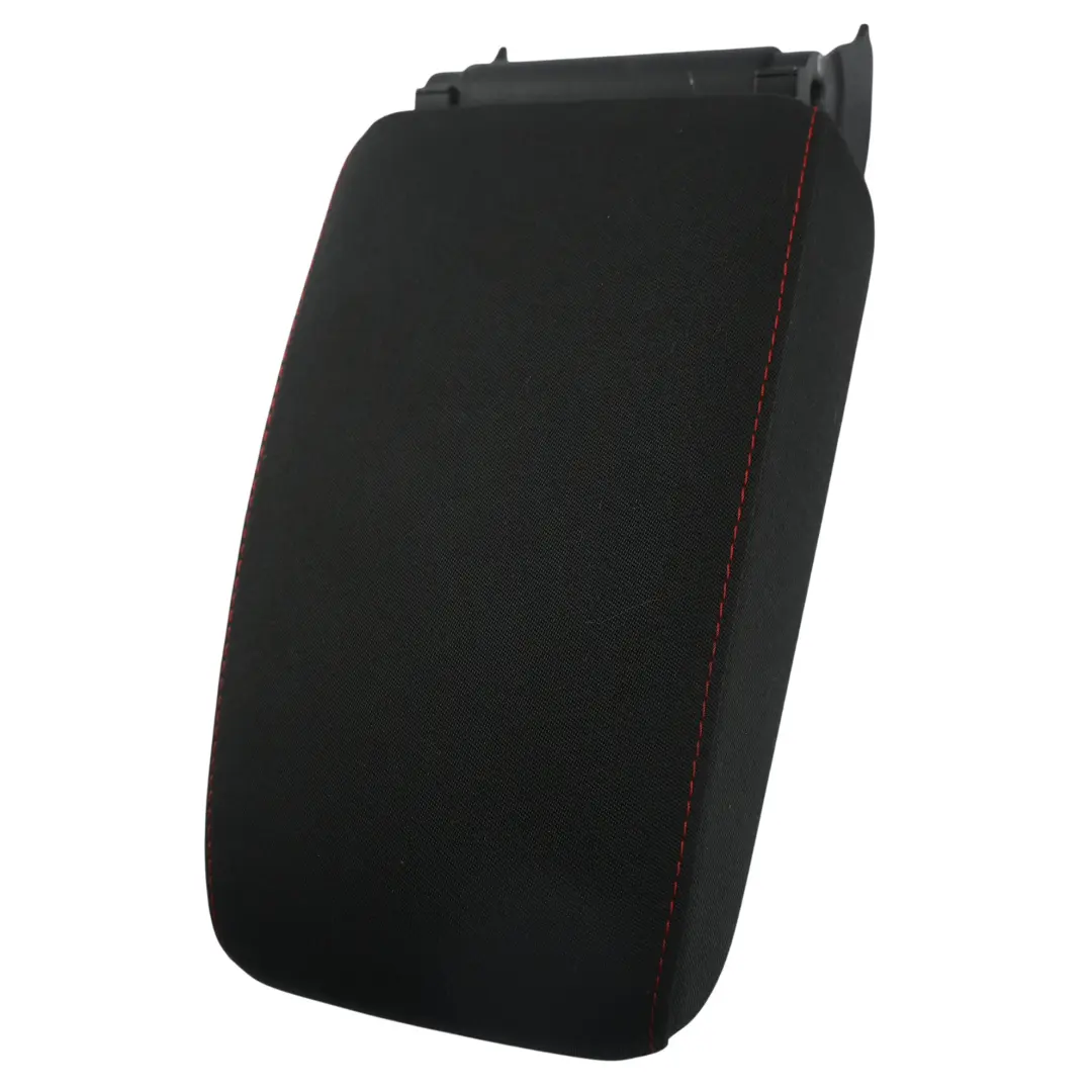 Volkswagen Golf MK6 Mittelkonsole Armlehne Stoff Schwarz Rote Nähte - SKU 1K0864207E-2 - Teilenummer 1K0864207E