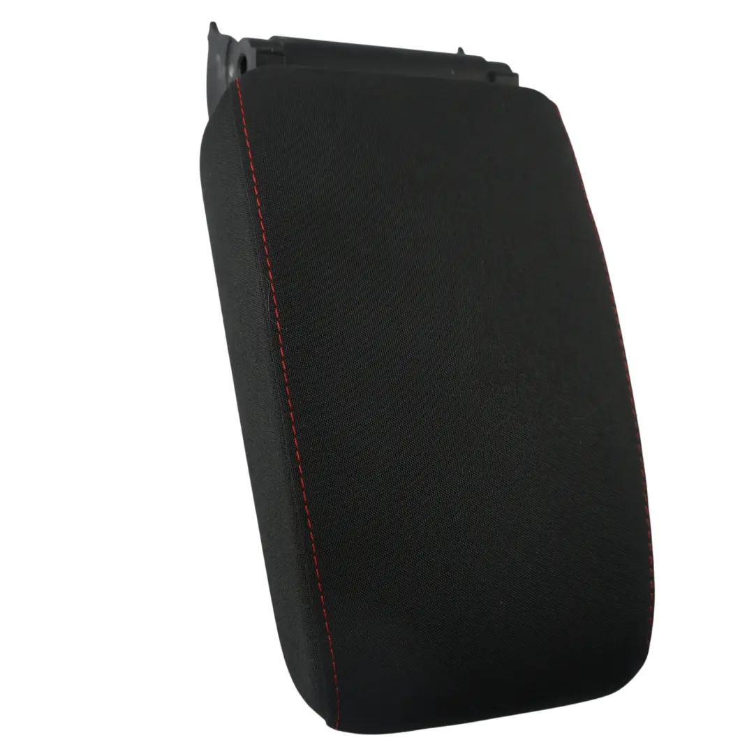 Volkswagen Golf MK6 Bracciolo Consolle Centrale Tessuto Nero Cuciture Rosse - SKU 1K0864207E-2 - Numero di parte 1K0864207E