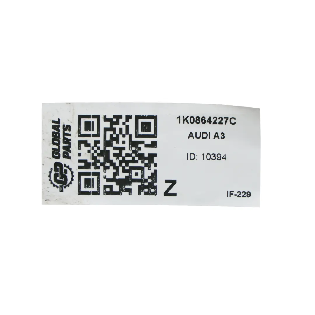 Audi A3 8P Teppich Halterung Schwarz Rechts - SKU 1K0864227C - Teilenummer 1K0864227C
