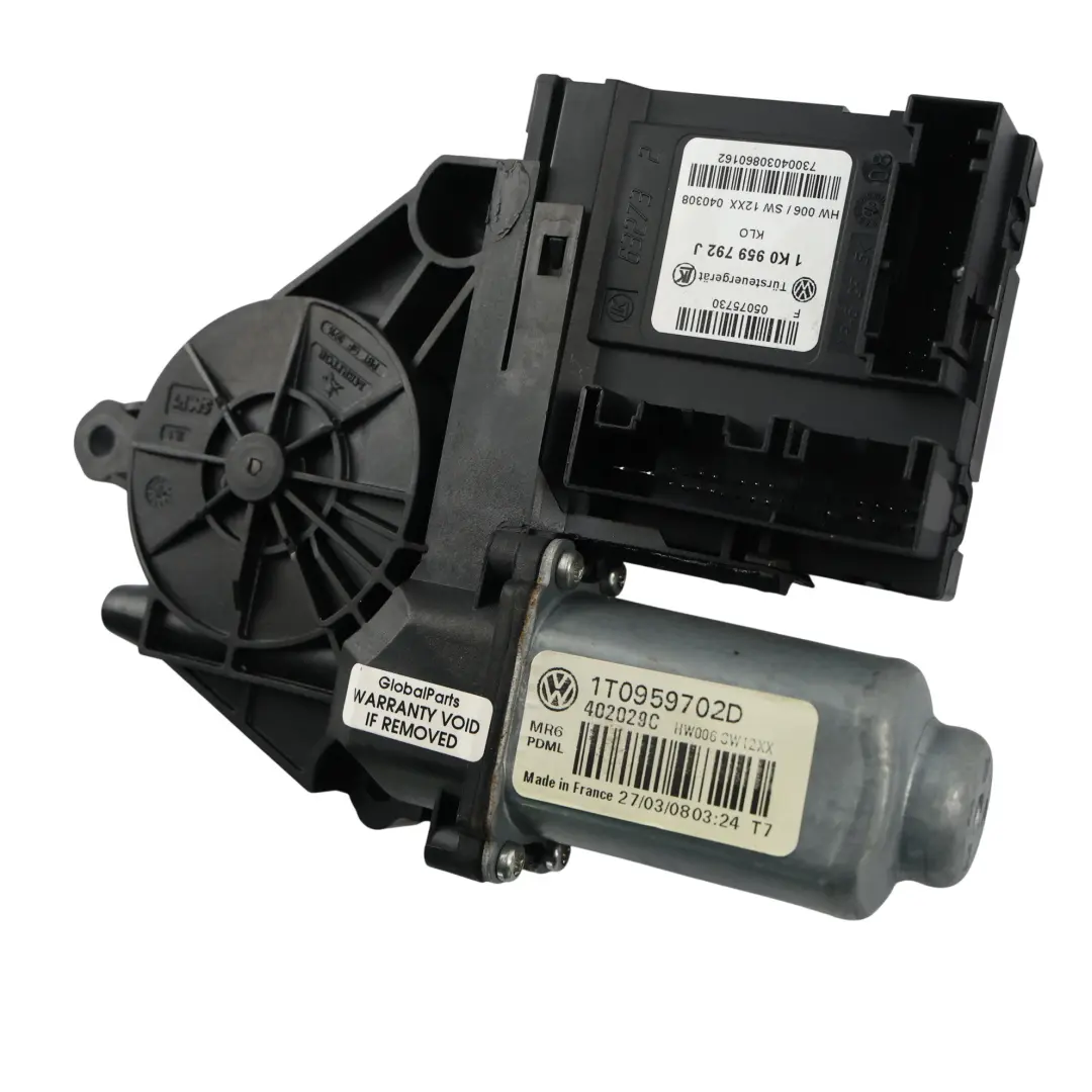 Door Window Motor Regulator Front Left N/S to Skoda Octavia II with Part number 1K0959792J Skoda Octavia II Door Window Motor Regulator Front Left N/S - SKU 1K0959792J-1 - Part number 1K0959792J